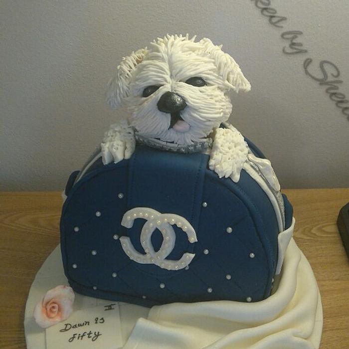 Shitzu Puppy in Chanel Bag 