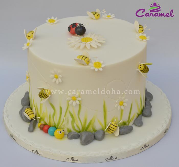 Bees and Bug Cake