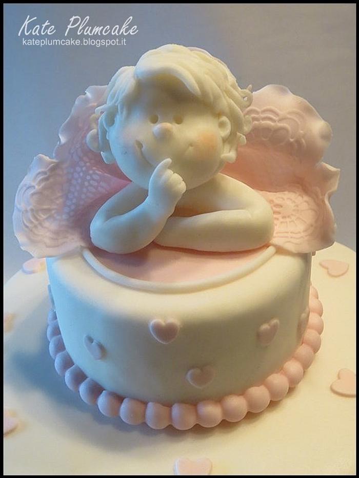 Christening cake baby girl