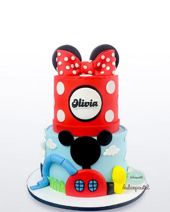 Torta Minnie Mouse en Medellín por Dulcepastel.com