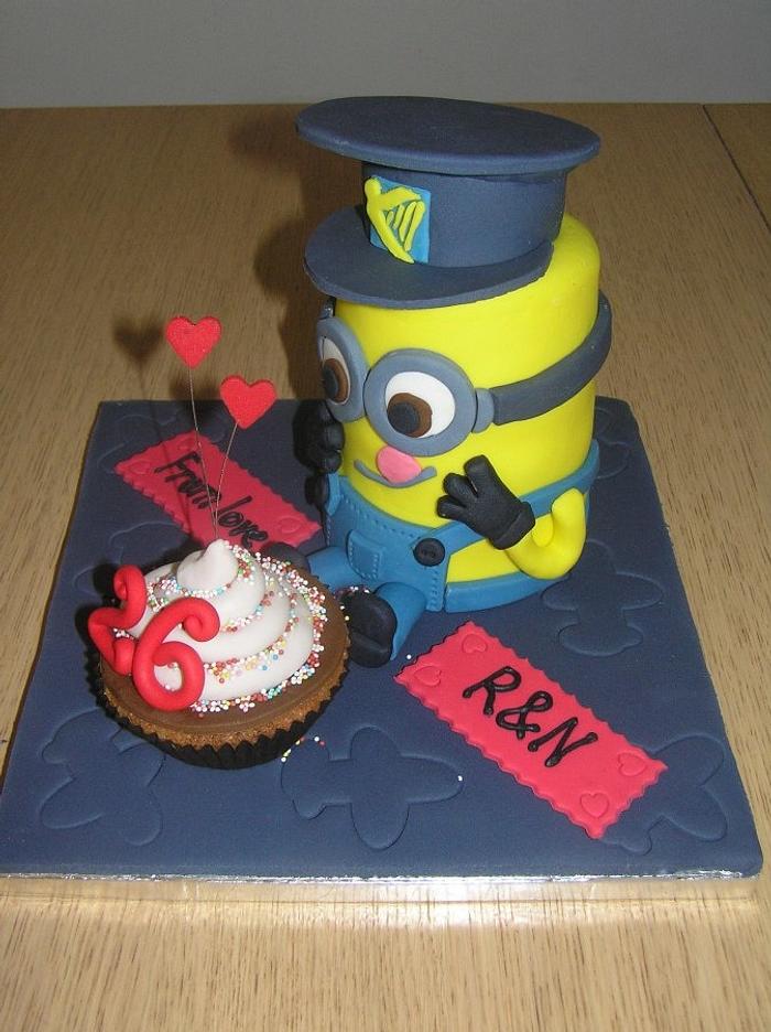 Captain Minion Birthday Cake