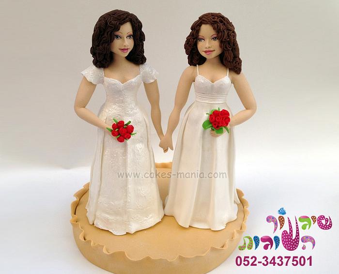 brides cake topper by cakes-mania