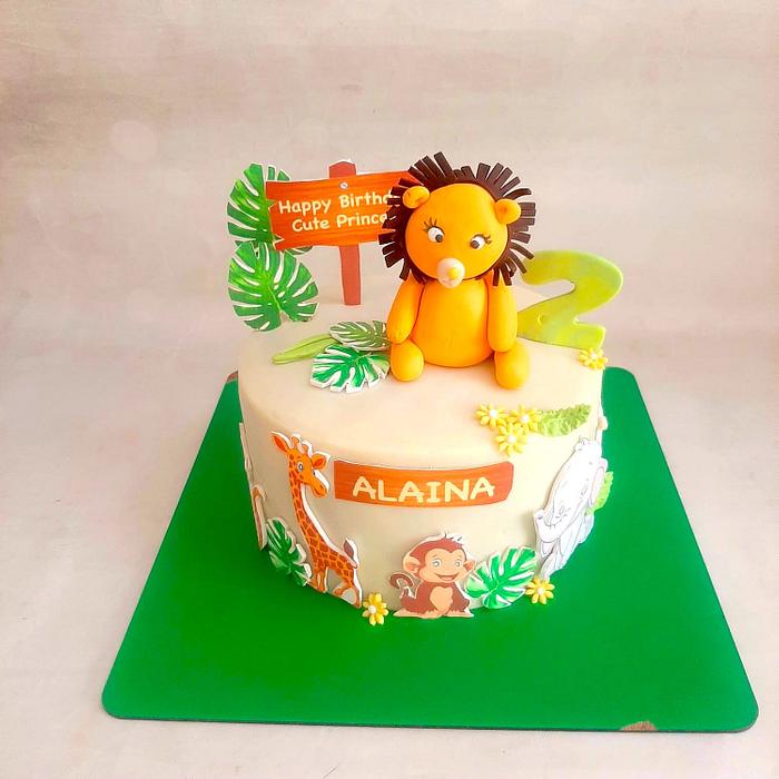 Jungle Theme Cake