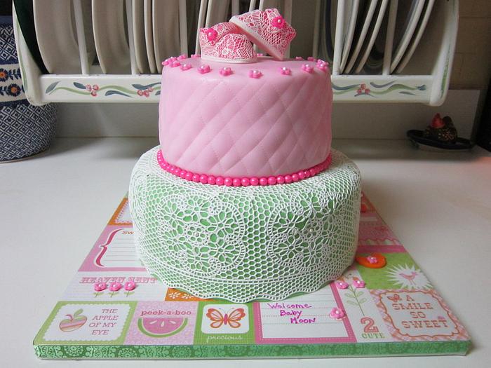Sugarveil Babyshower cake 
