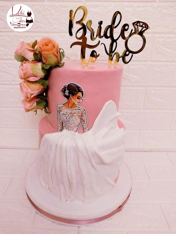 "Bride to be cake"