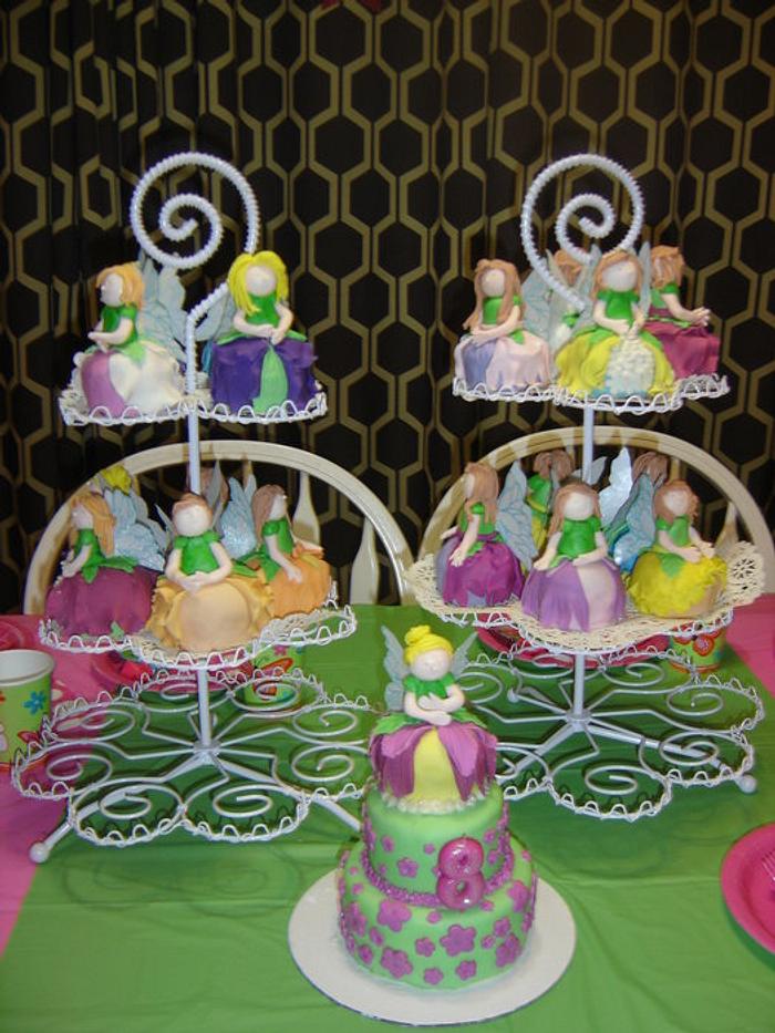 Flower fairy cupcakes