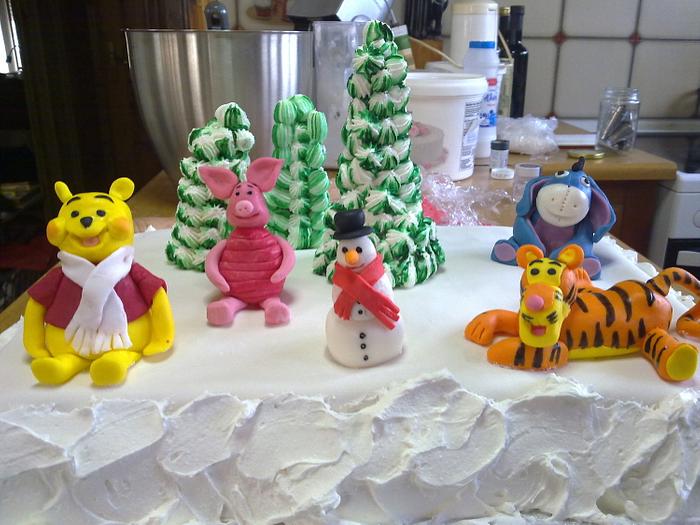 BIRTHDAY CAKE : CHRISTMAS WITH WINNIE AND HIS FRIENDS