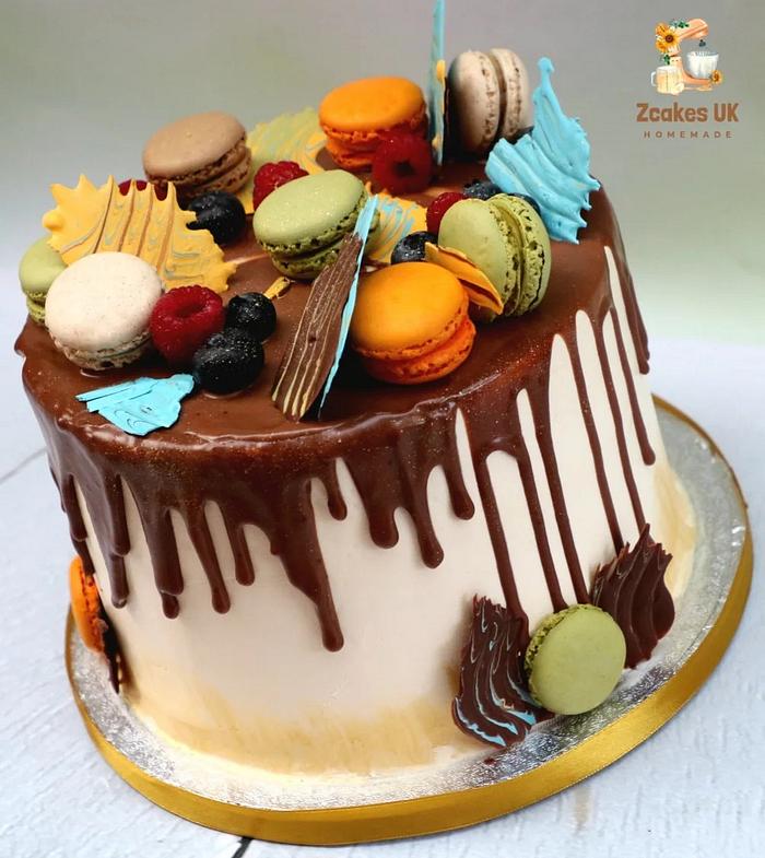 Macaroon chocolate cake