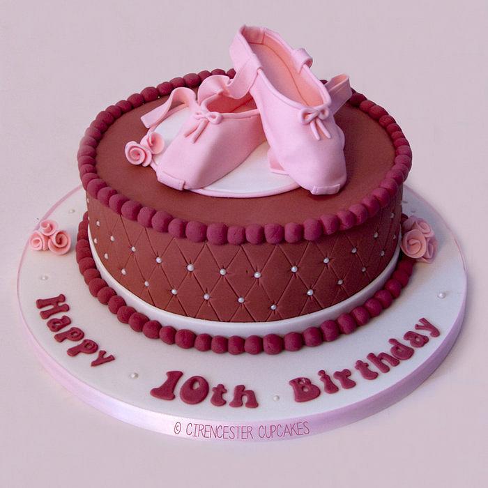 Ballet Shoes Birthday Cake