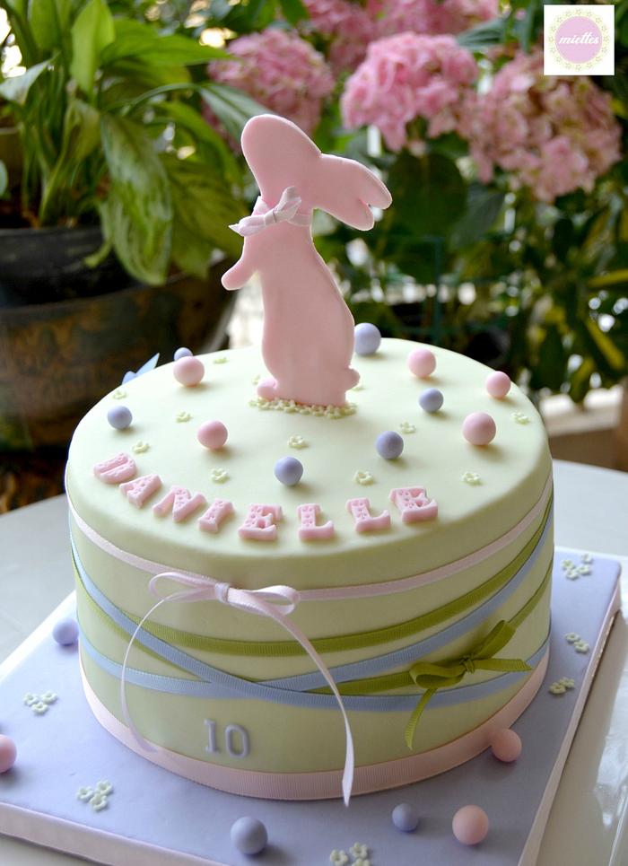 Easter Bunny Birthday Cake