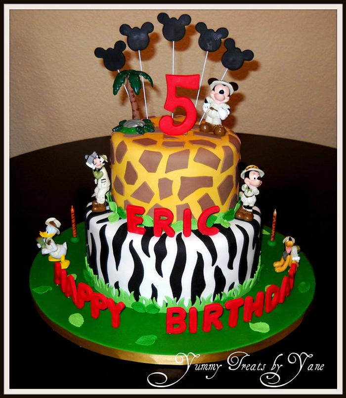Mickey Safari Cake!