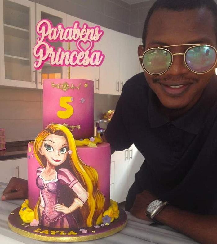 Princess Rapunzel cake 