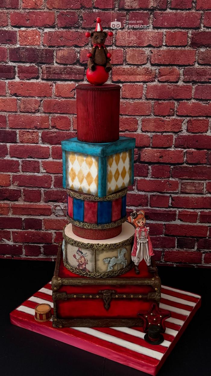 Cake vintage circus