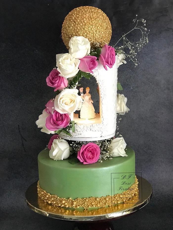 Green Wedding Cake 