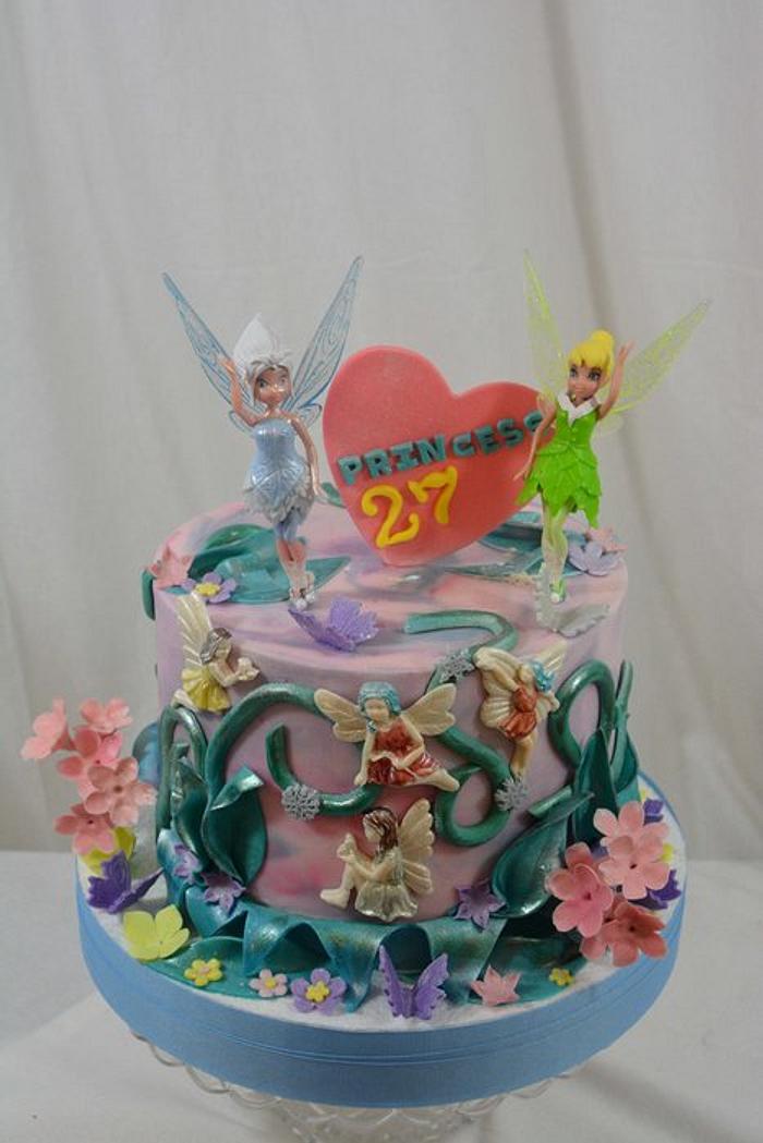 Tinker Bell and Periwinkle Cake