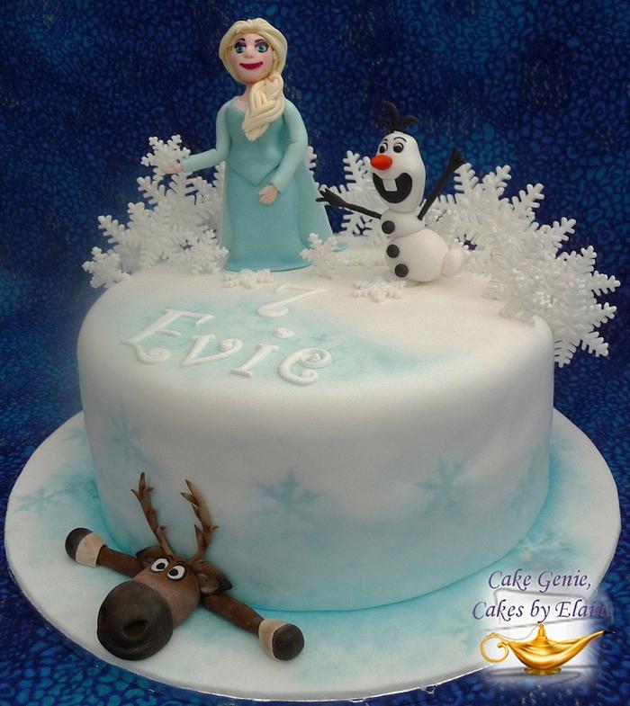 Frozen Inspired Cake