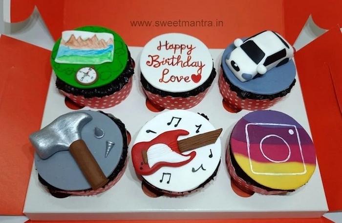 6 Customised cupcakes