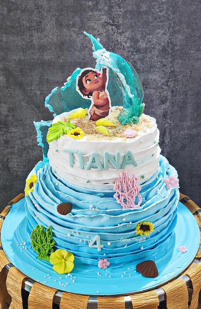 Moana Theme cake - Edible Perfections
