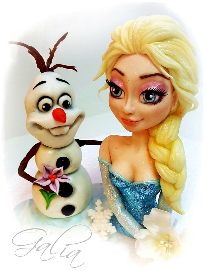 Friends... Elsa and Olaf