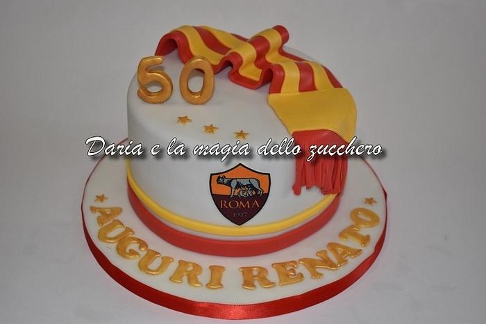 Roma football cake