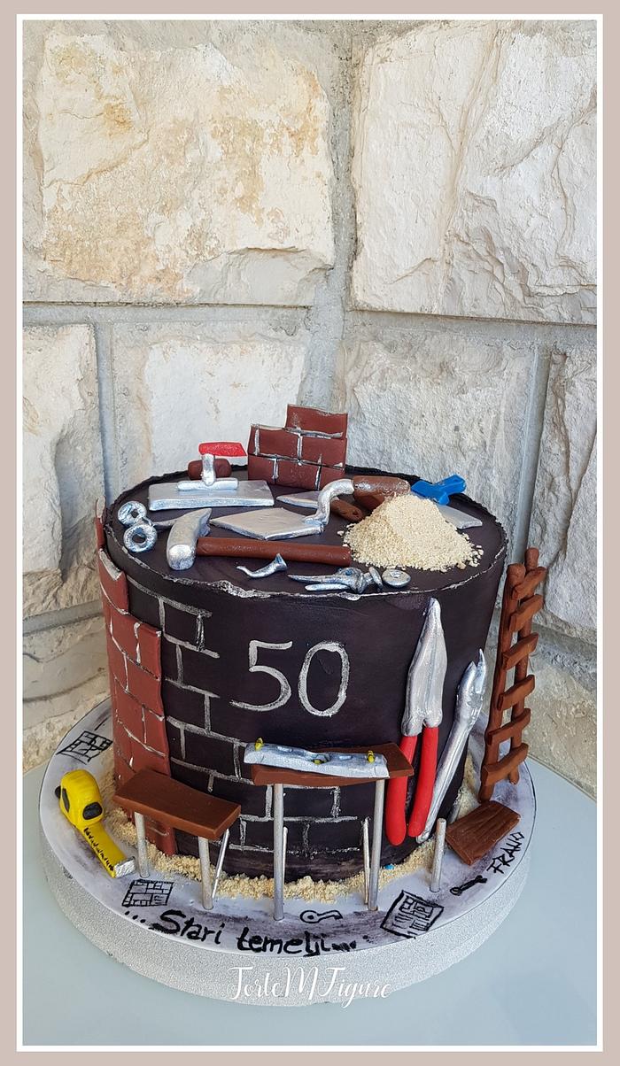 Builders Birthday cake - Decorated Cake by Karen's Kakery - CakesDecor