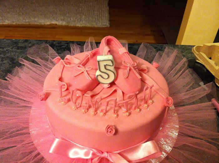 Ballerina Birthday Cake