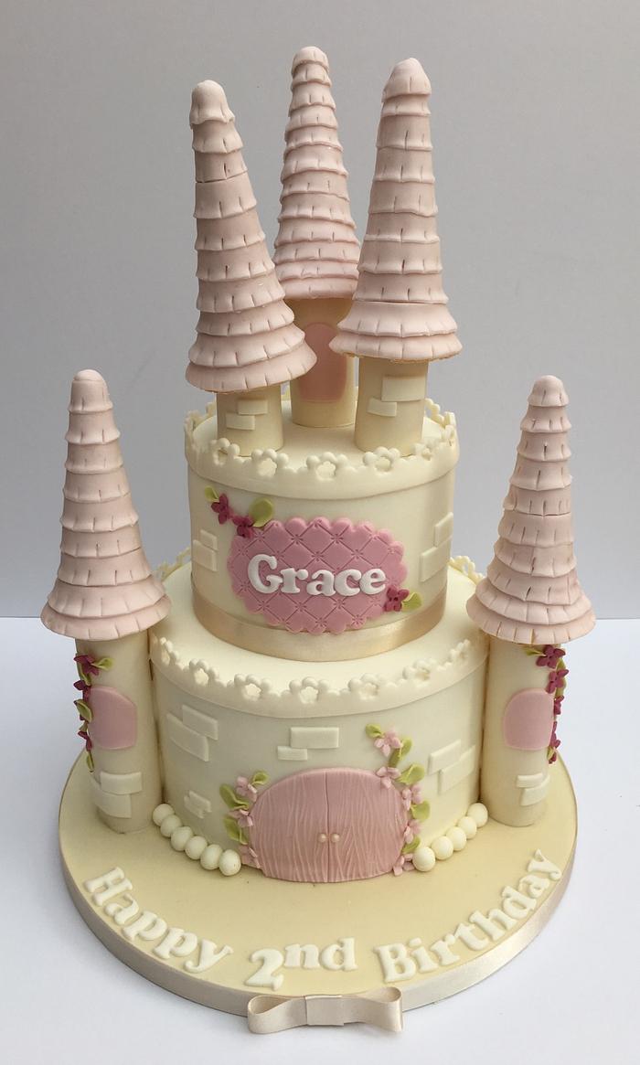 Vintage princess castle cake