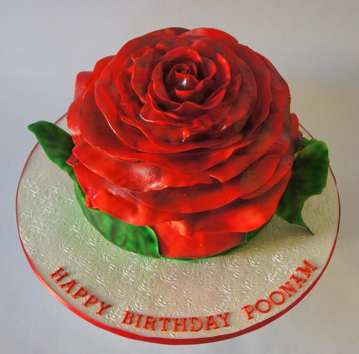 Giant rose cake - Decorated Cake by L & A Sweet Creations - CakesDecor