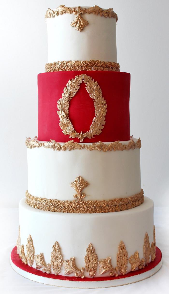 Regal wedding cake 