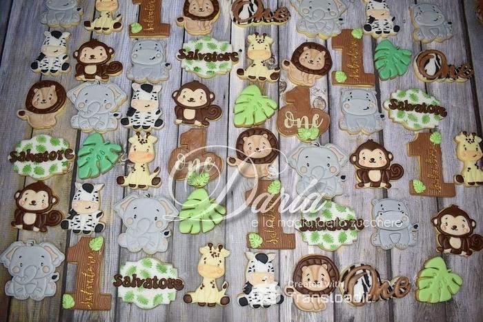 Savana animals cookies