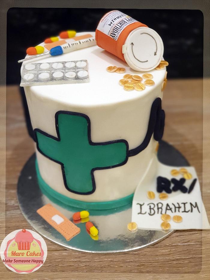 Pharmacy doctor cake