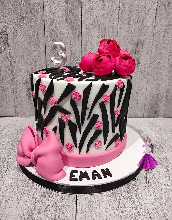 Pink zebra 🦓 cake by lolodeliciouscake 