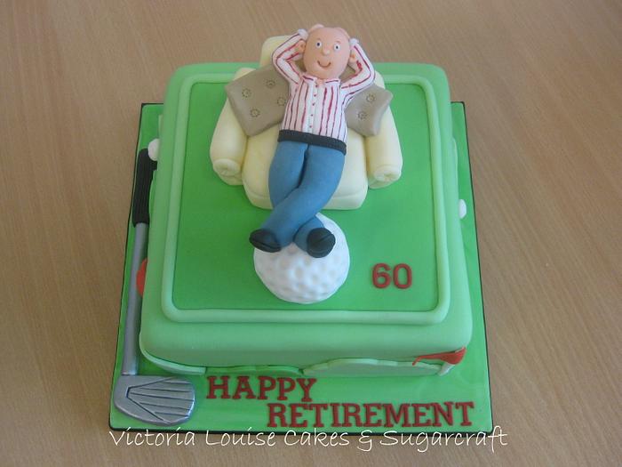 Golf Retirement Cake