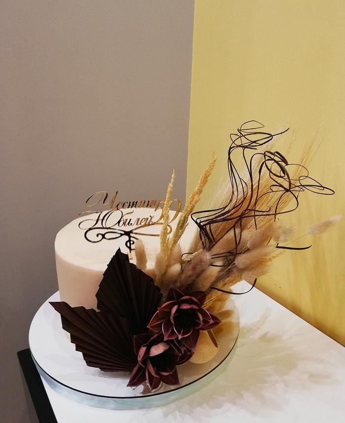 Boho style cake