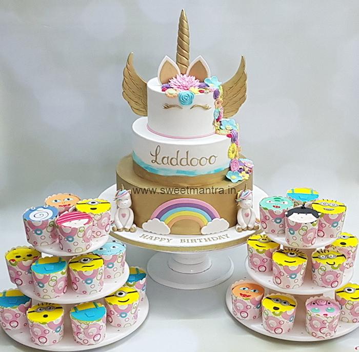 Unicorn dessert table