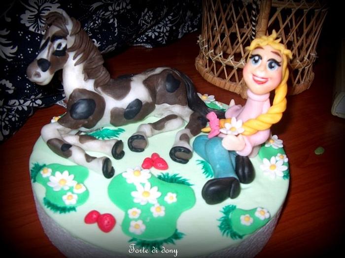 Birthday cake horse