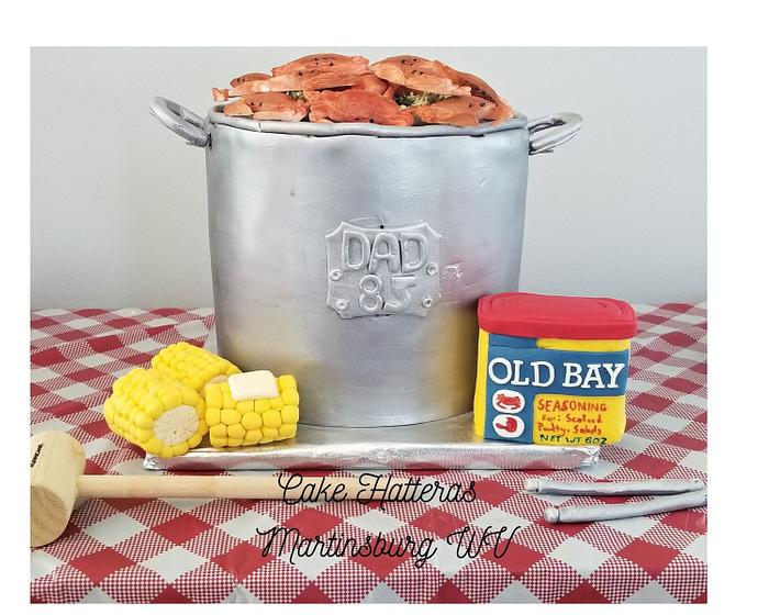 Crab Pot Cake for 85th Birthday