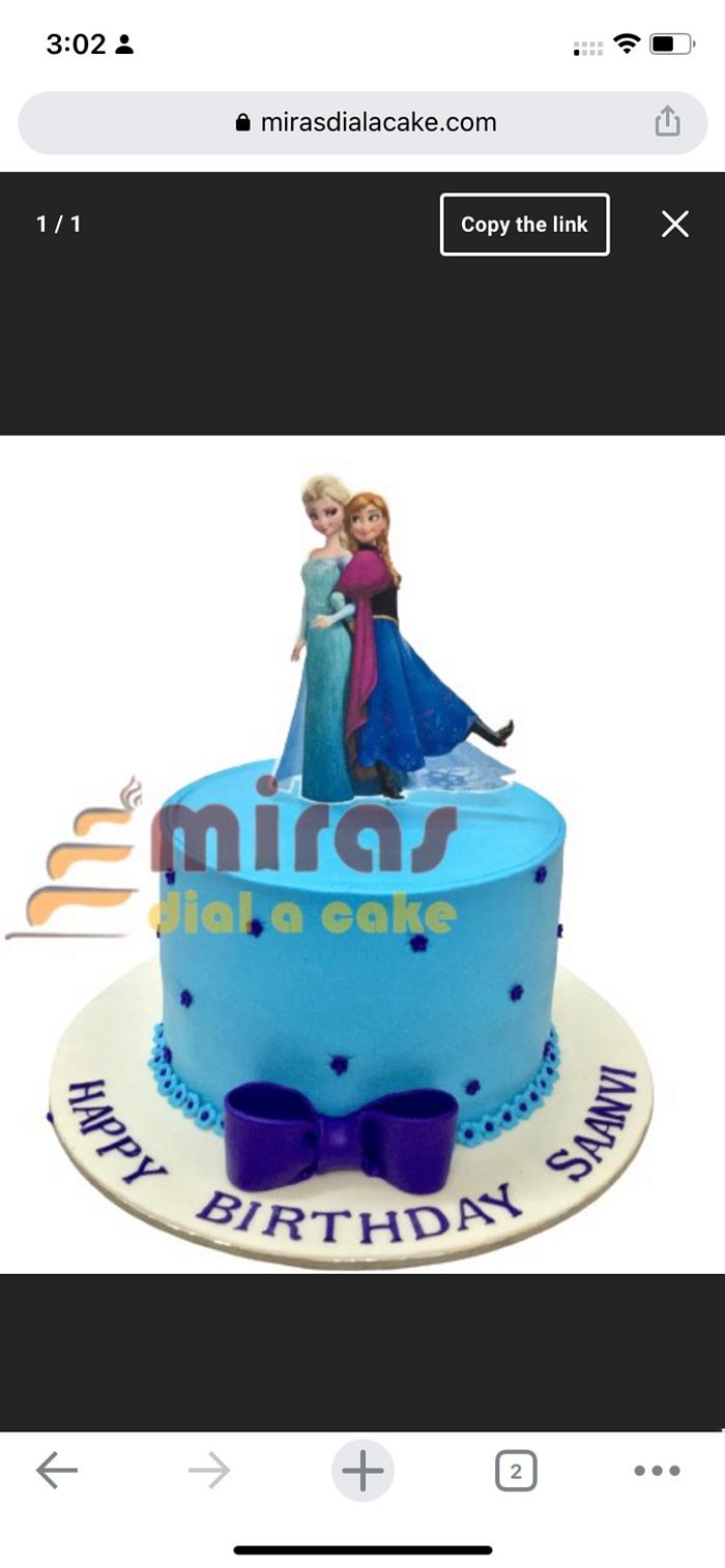 Anna and Elsa cake