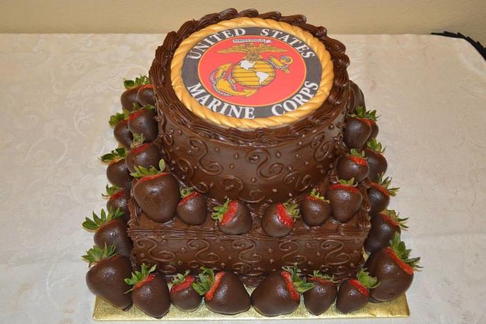 Marines Grooms cake