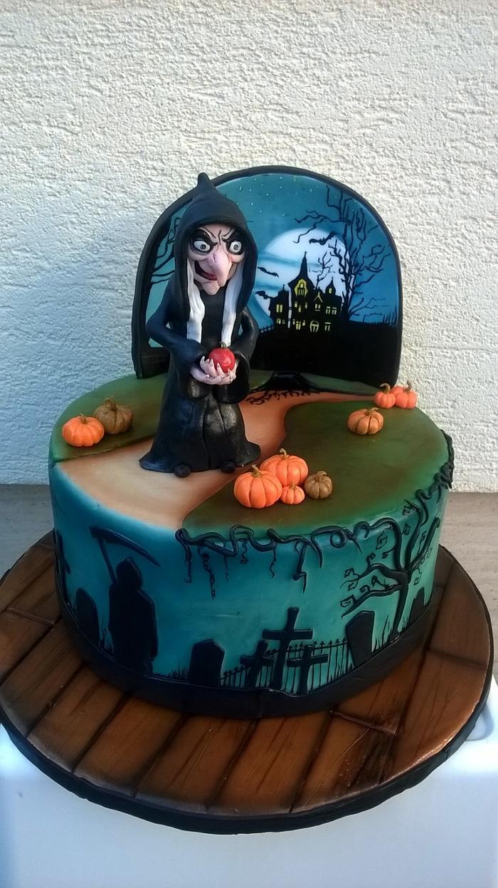 Ghoulish Halloween Cake | MrFood.com