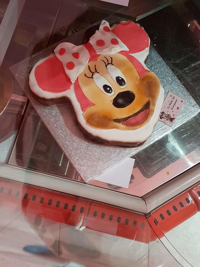 Just a pink Minnie Mouse Cake