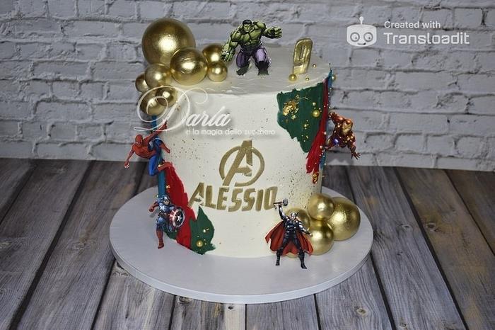 Superheroes Avengers cake