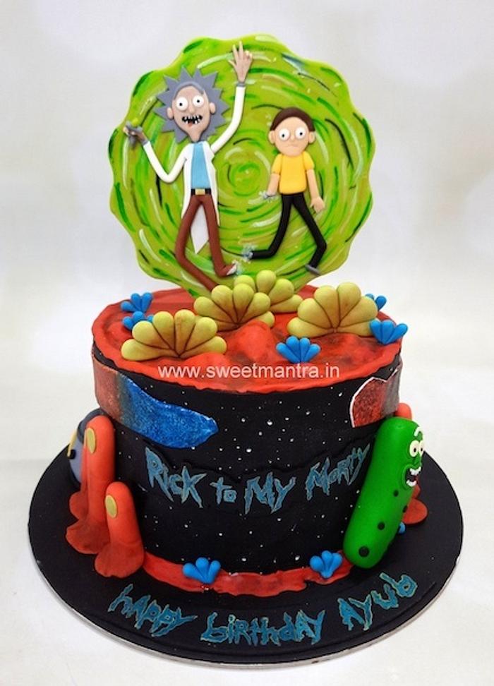 Rick and Morty cake