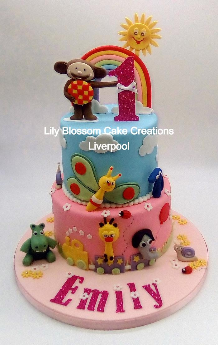 The Sensational Cakes: Baby Tv characters colorful garden design  #singaporecake #babyTvcake