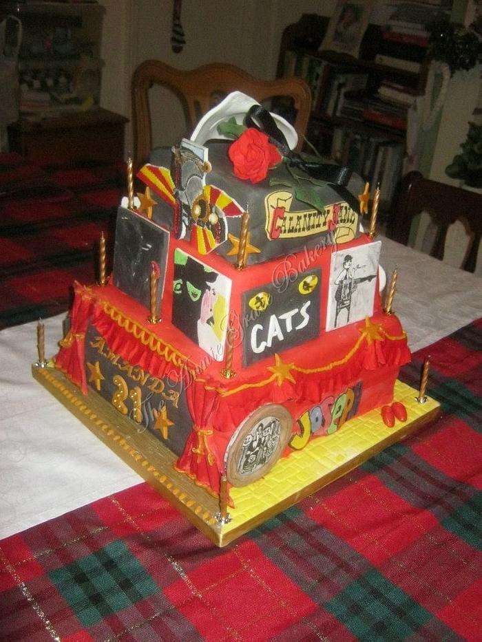 'My favourite Musicals' 21st Birthday Cake