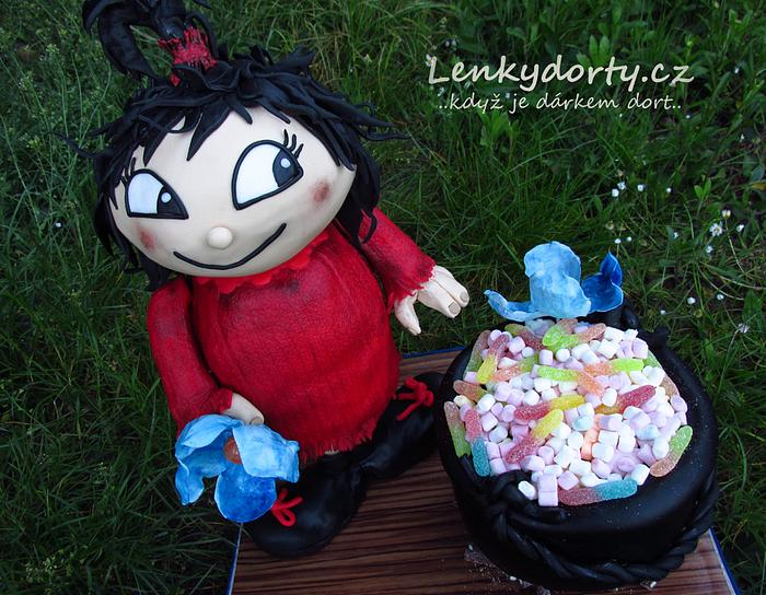 Antigravity cake fairy tale The Little Witch