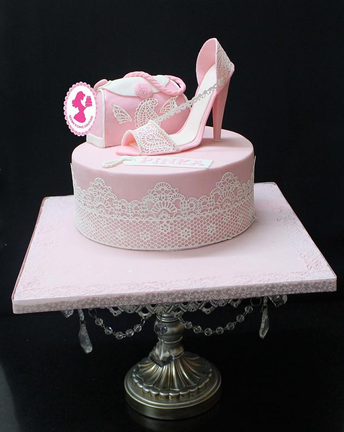 Lacy Affair - Decorated Cake by Seema Tyagi - CakesDecor