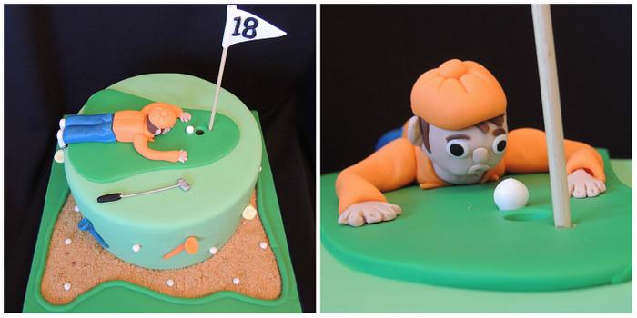Golf birthday cake