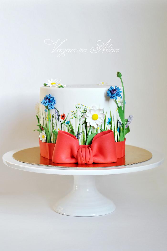 wildflowers cake 
