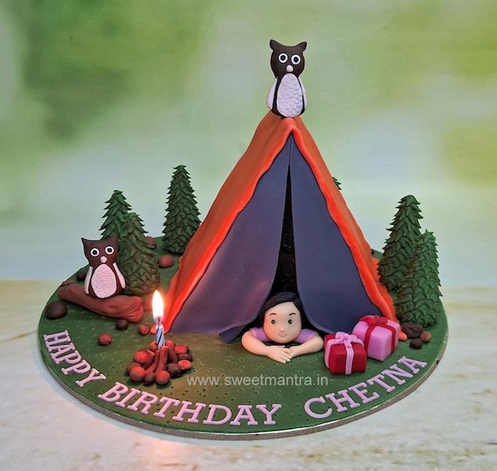 Camping Tent cake